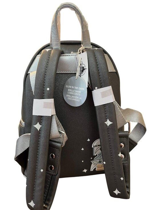 Loungefly Star Wars Mandalorian Grogu Baby Yoda Mini Backpack Glow In Dark NWT main image 5